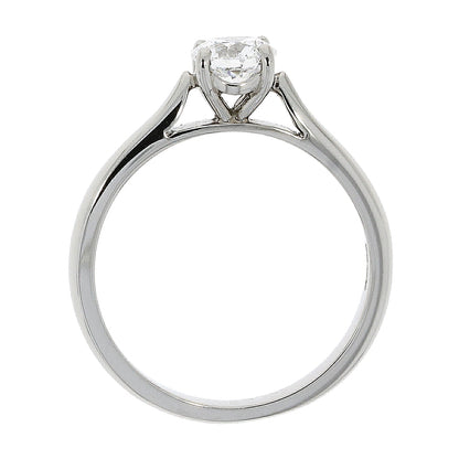 Platinum Solitaire 4 Claw Set 0.60ct Single Stone Diamond Ring
