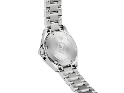 TAG Heuer Aquaracer Stainless Steel Mother of Pearl Diamond Set Dial Womens Quartz 27mm Watch WBD1414.BA0741