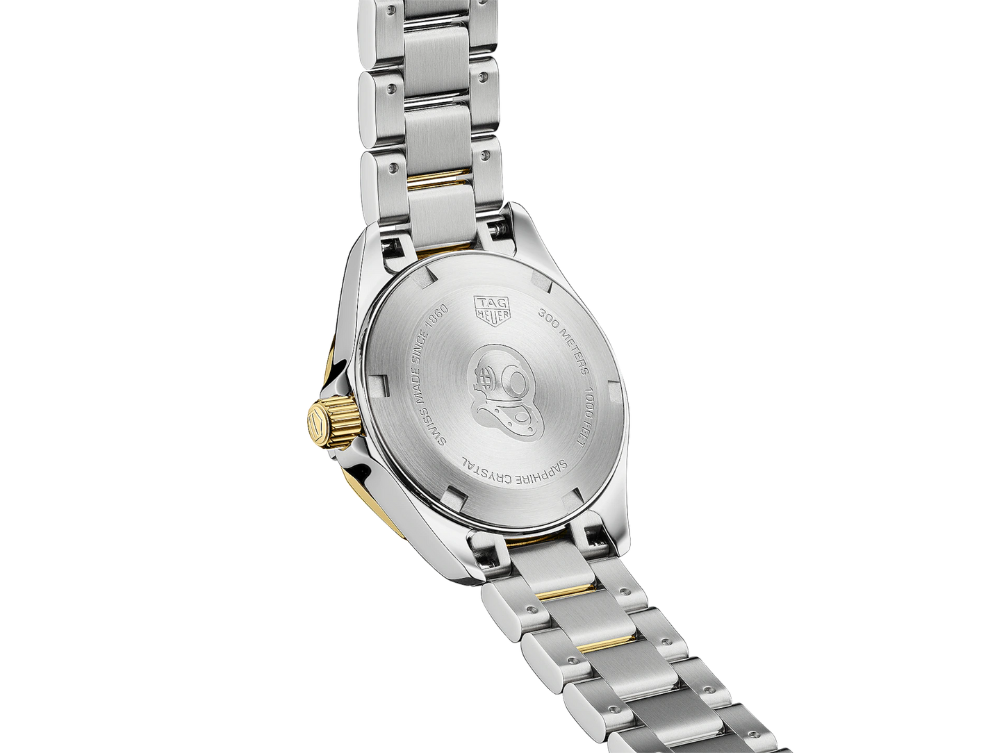 TAG Heuer Aquaracer Mother of Pearl Dial Two Tone Womens Quartz 27mm Watch WBD1420.BB0321