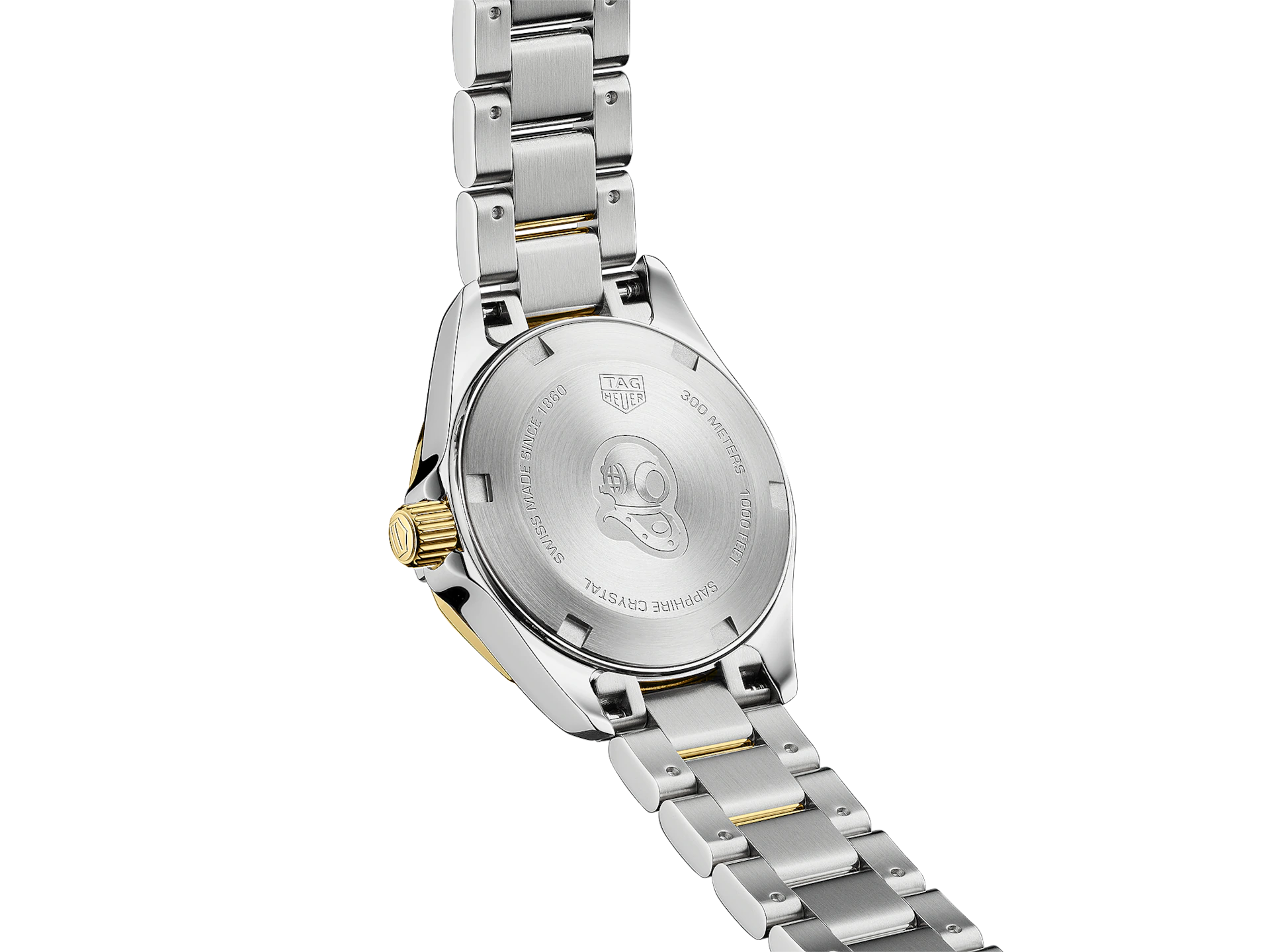 TAG Heuer Aquaracer Mother of Pearl Dial Two Tone Womens Quartz 27mm Watch WBD1420.BB0321