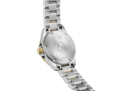 TAG Heuer Aquaracer Mother of Pearl Dial Two Tone Womens Quartz 27mm Watch WBD1420.BB0321