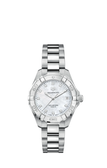 TAG Heuer Aquaracer Stainless Steel Mother of Pearl Diamond Set Dial Womens Quartz 32mm Watch WBD1314.BA0740