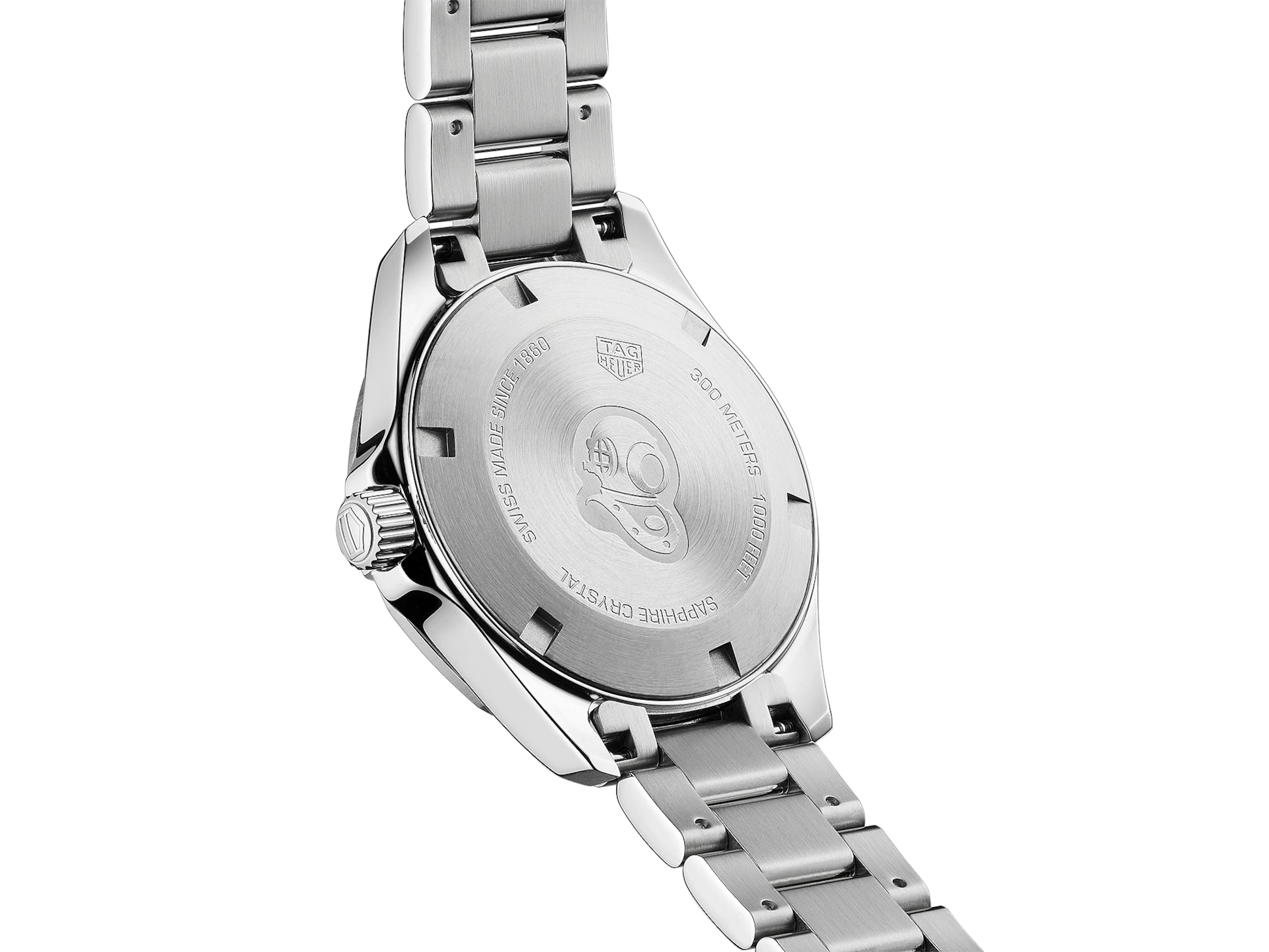 TAG Heuer Aquaracer Stainless Steel Mother of Pearl Diamond Set Dial Womens Quartz 32mm Watch WBD1314.BA0740