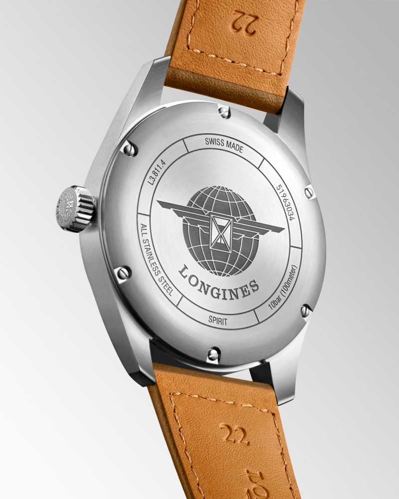 Longines Spirit Silver Dial Stainless Steel Mens 42mm Watch L38114732