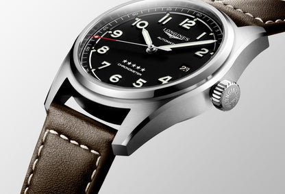 Longines Spirit Black Dial Stainless Steel Mens 40mm Watch L38104530