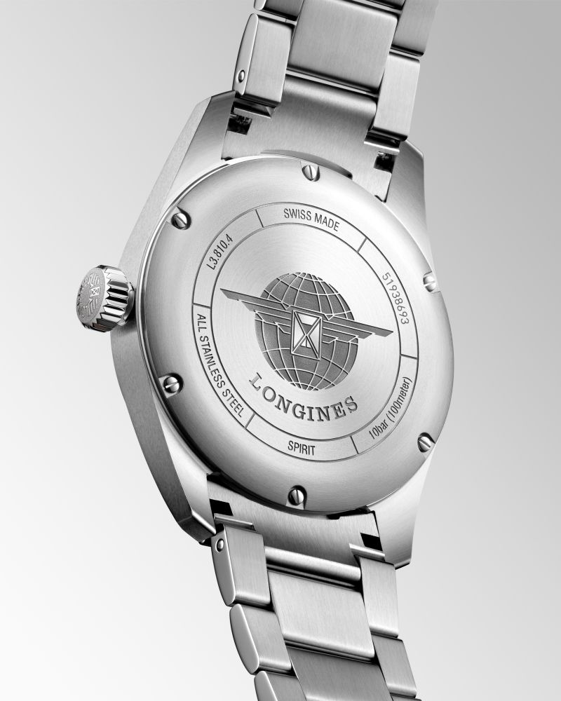 Longines Spirit Silver Dial Stainless Steel Mens 40mm Watch L38104736
