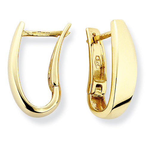 9ct Gold Polished Huggy Hoop Earrings