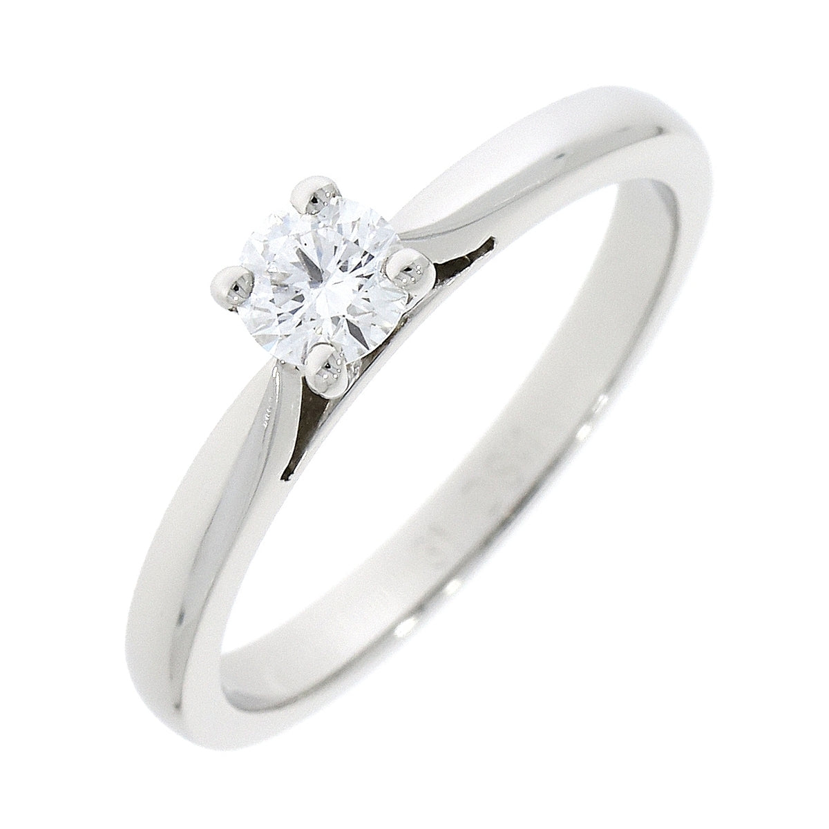 Platinum Solitaire 4 Claw Set 0.31ct Single Stone Diamond Ring
