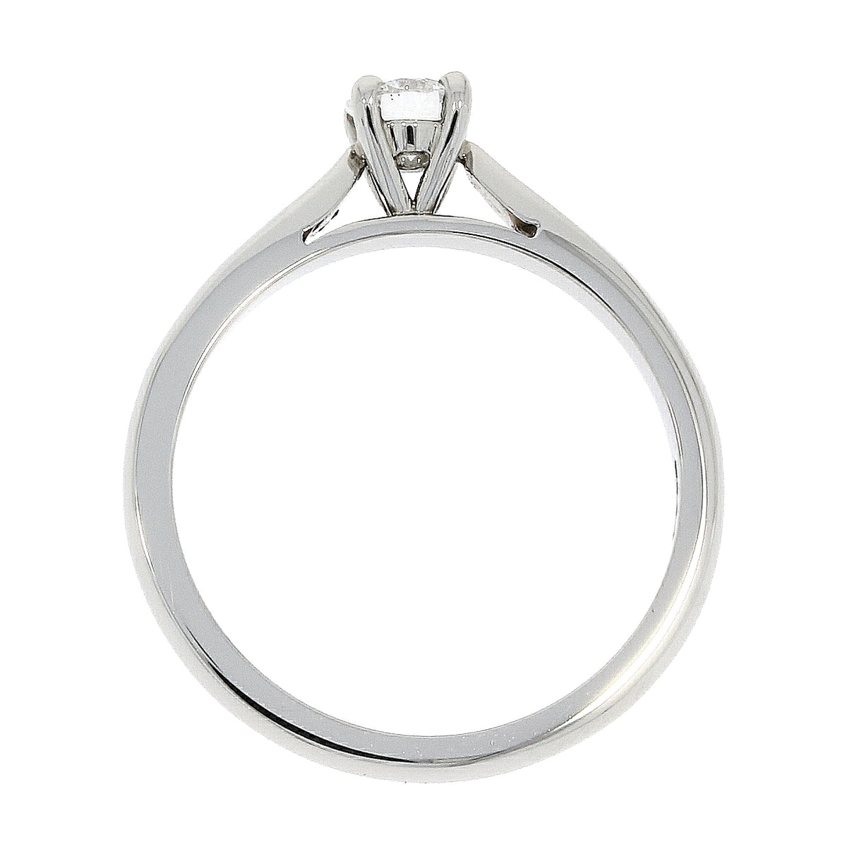 Platinum Solitaire 4 Claw Set 0.31ct Single Stone Diamond Ring