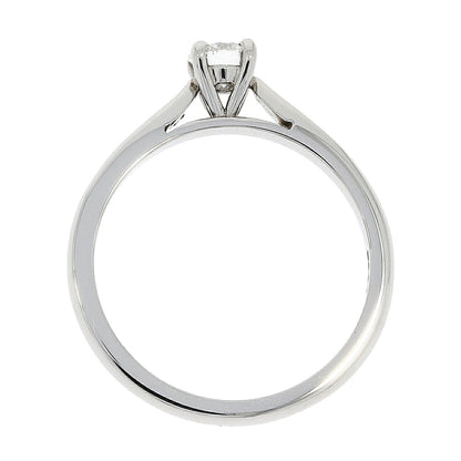 Platinum Solitaire 4 Claw Set 0.31ct Single Stone Diamond Ring