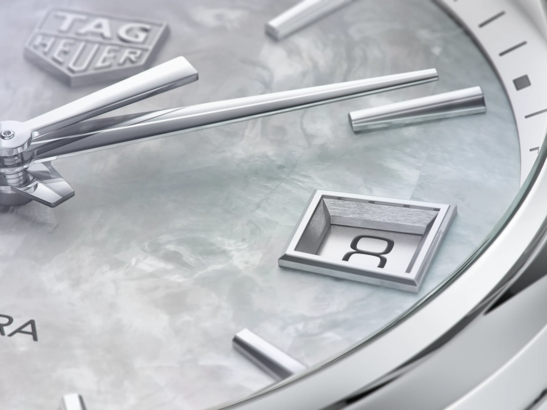 TAG Heuer Carrera Mother of Pearl Dial Stainless Steel Womens Quartz Watch WBK1311.BA0652