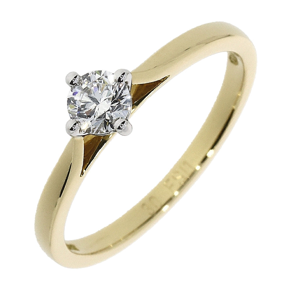 18ct Gold Solitaire 4 Claw Set 0.31ct Single Stone Diamond Ring
