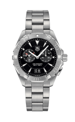 TAG Heuer Aquaracer Black Dial Stainless Steel Mens Quartz Alarm Watch WAY111Z.BA0928