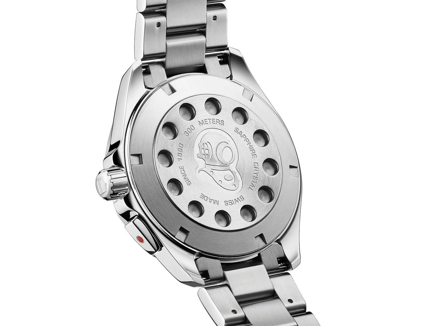 TAG Heuer Aquaracer Black Dial Stainless Steel Mens Quartz Alarm Watch WAY111Z.BA0928