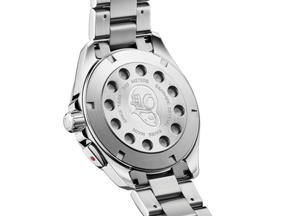 TAG Heuer Aquaracer Black Dial Stainless Steel Mens Quartz Alarm Watch WAY111Z.BA0928