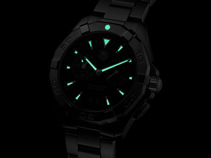 TAG Heuer Aquaracer Black Dial Stainless Steel Mens Quartz Alarm Watch WAY111Z.BA0928