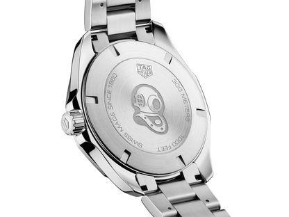 TAG Heuer Aquaracer Black Dial & Bezel Stainless Steel Mens Quartz Watch WAY101A.BA0746