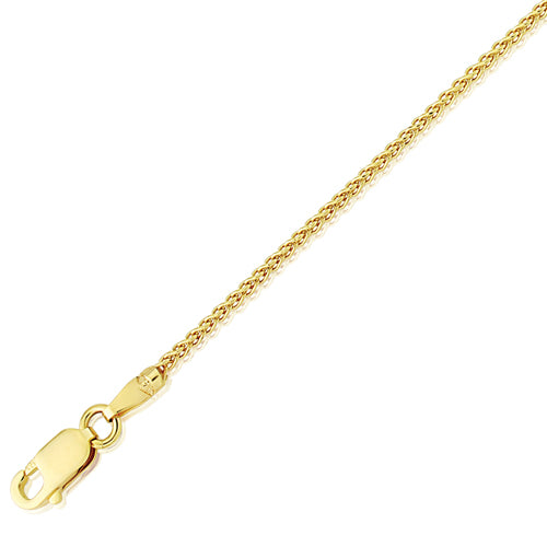 9ct Yellow Gold Spiga Link Chain 18" Necklace