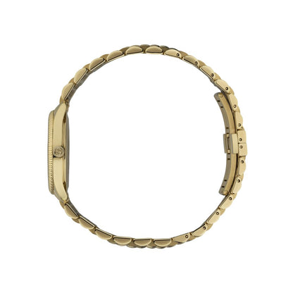 Gucci G-Timeless Silver Dial Slim Bee PVD Gold Plated Womens Quartz Watch YA1265021