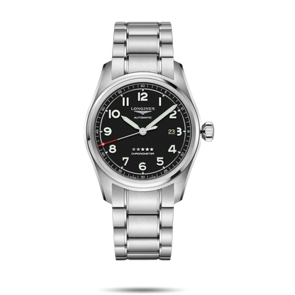 Longines Spirit Black Dial Stainless Steel Mens 42mm Watch L38114536