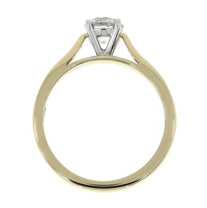 18ct Gold Solitaire 4 Claw Set 0.70ct Single Stone Diamond Ring