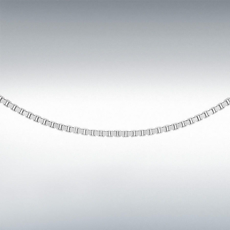 9ct White Gold Rope Chain Link 18" Necklace