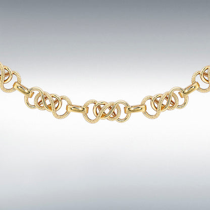 9ct Yellow Gold Celtic Link Chain 20" Necklace