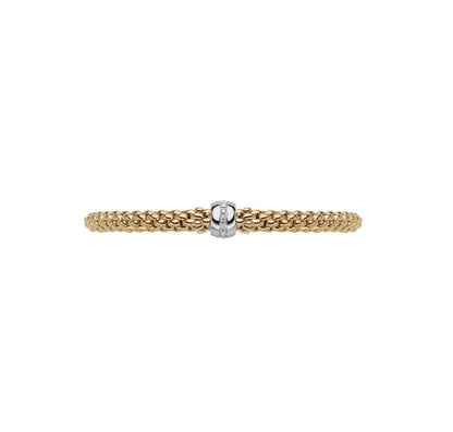 FOPE Flex'it Solo 18ct Gold & Diamond Bracelet