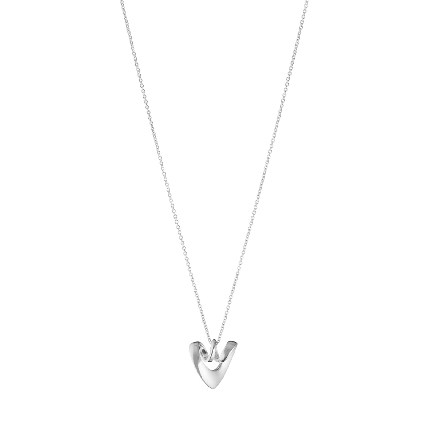 Georg Jensen HEARTS OF GEORG JENSEN Sterling Silver 2025 Heart Pendant Necklace 20001675