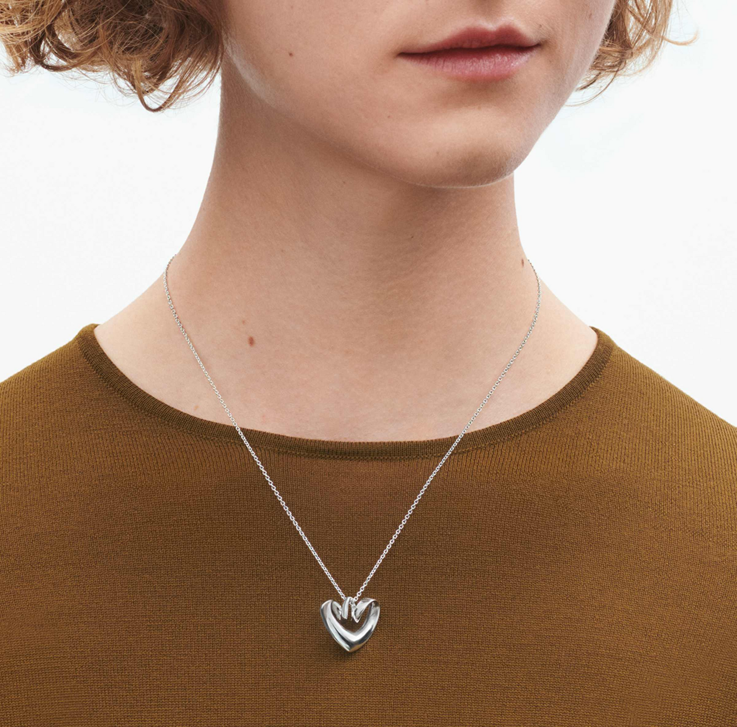 Georg Jensen HEARTS OF GEORG JENSEN Sterling Silver 2025 Heart Pendant Necklace 20001675