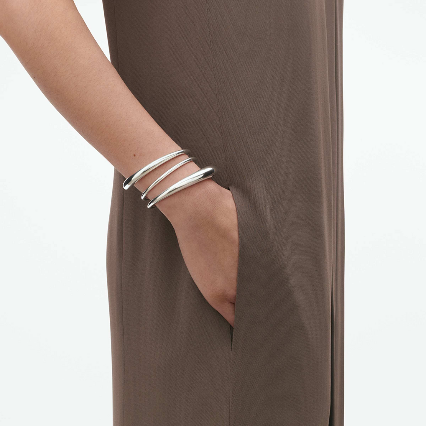 Georg Jensen MERCY Sterling Silver Twist Bangle 20001838