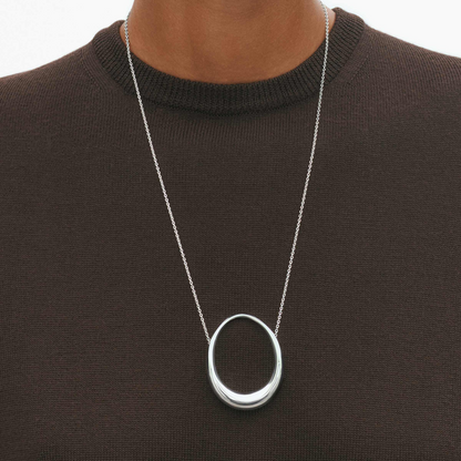 Georg Jensen OFFSPRING Large Sterling Silver Pendant Necklace 20001941