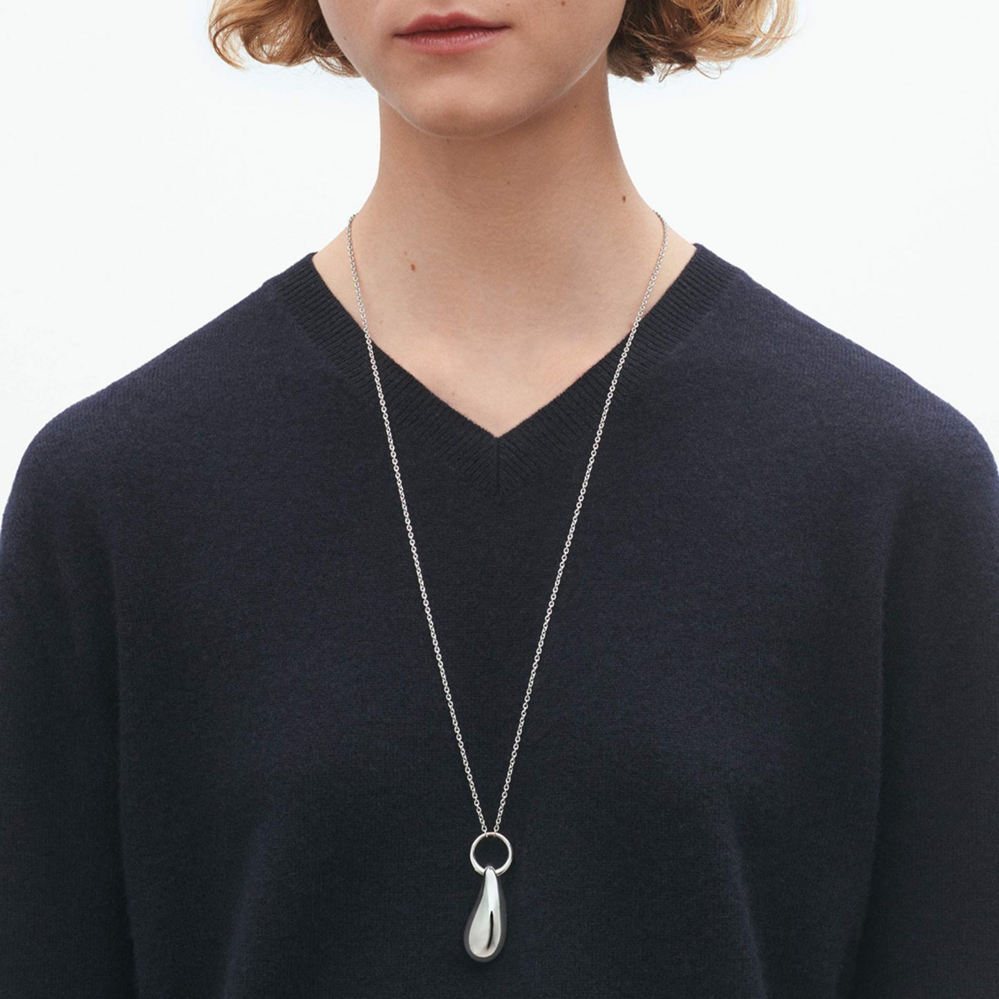 Georg Jensen REFLECT Sterling Silver Pendant Necklace 20001950