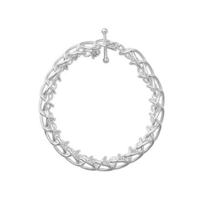 Georg Jensen WEFT Single Link Sterling Silver Bracelet 20002033