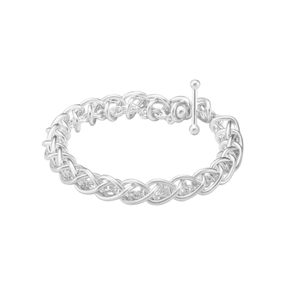 Georg Jensen WEFT Single Link Sterling Silver Bracelet 20002033
