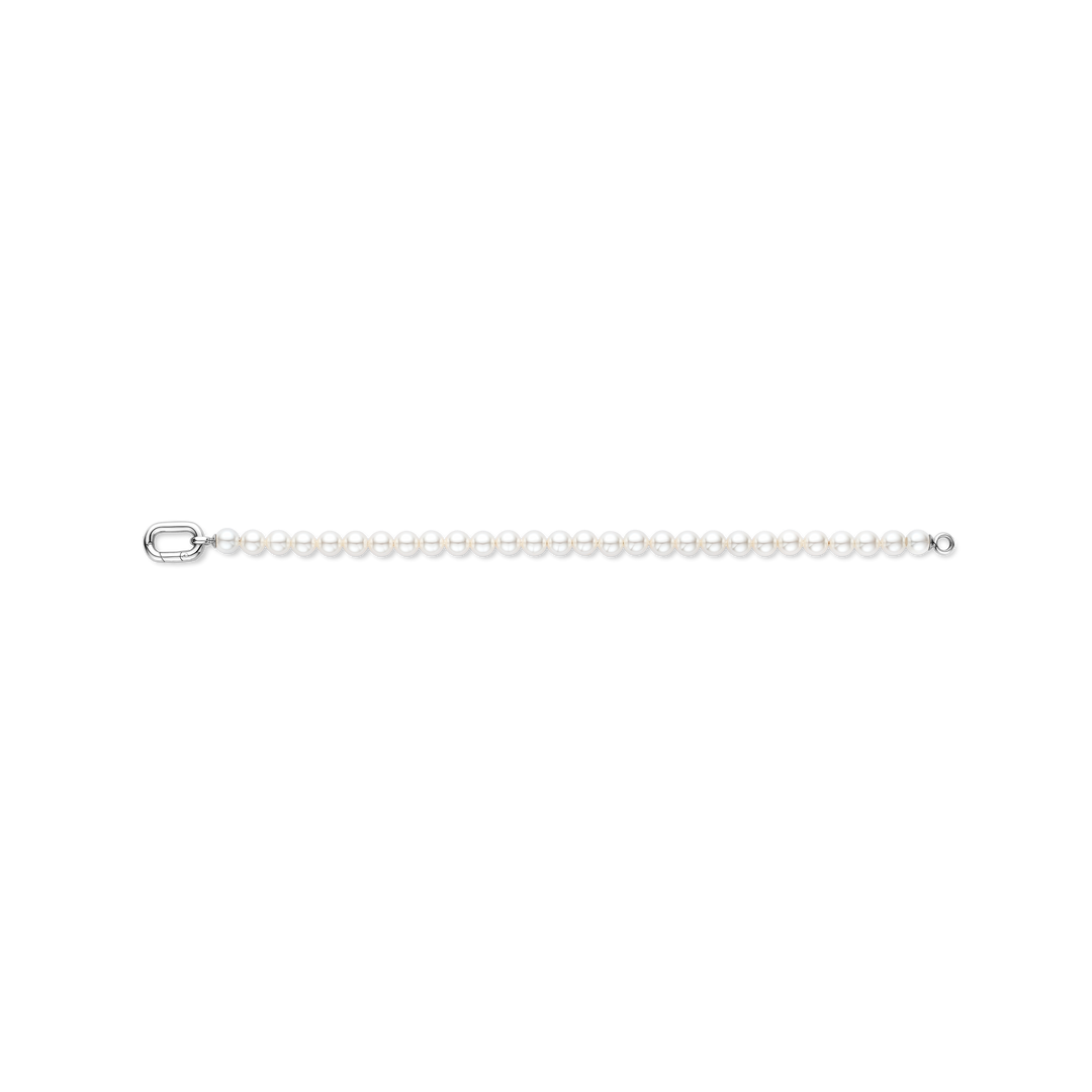 TI SENTO Sterling Silver 6mm Pearl Set Bracelet