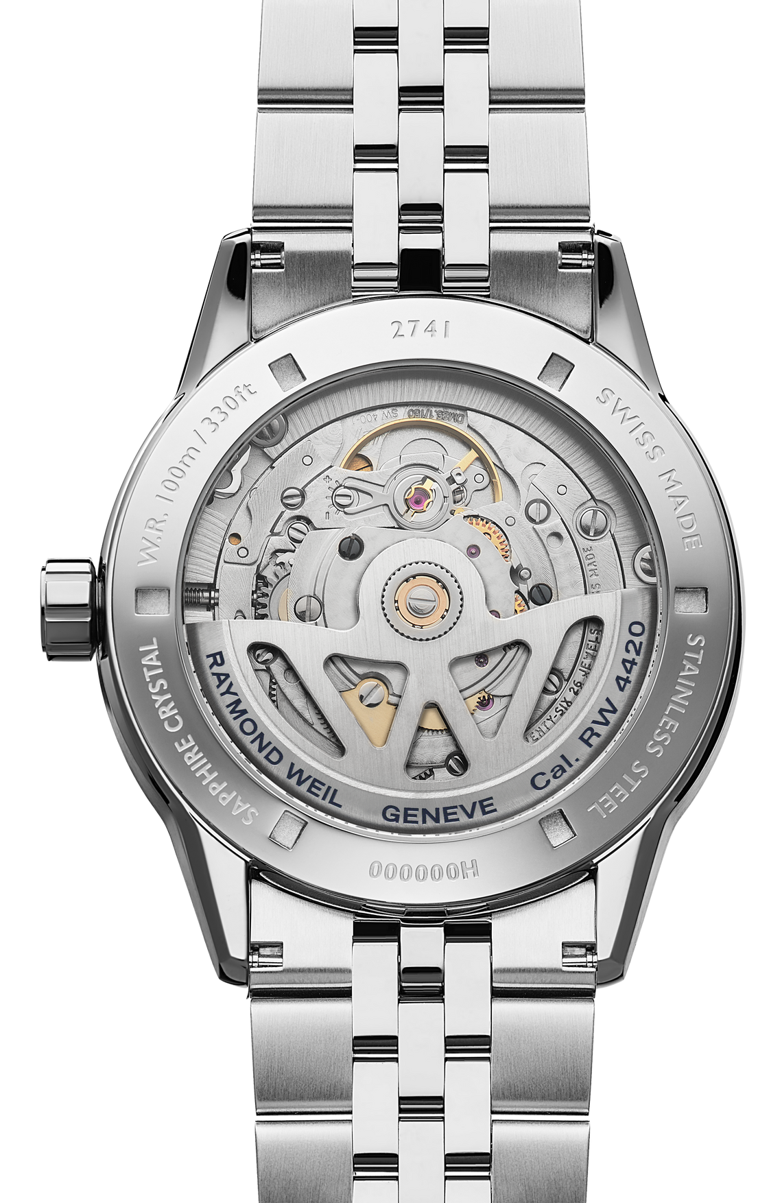 Raymond Weil Freelancer Blue Dial Stainless Steel Mens Watch 40mm 2741-ST-50001