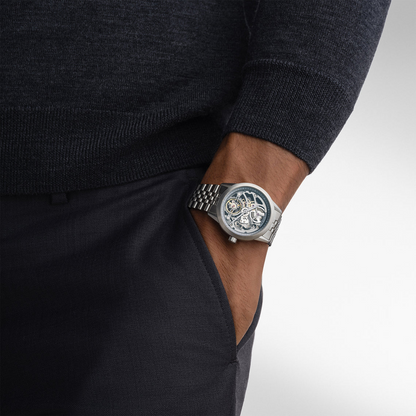 Raymond Weil Freelancer Calibre RW1212 Anthracite Skeleton Dial Stainless Steel Mens Watch 2786-ST-60000