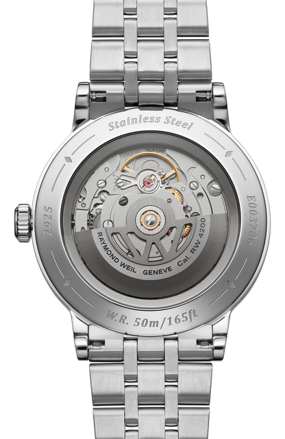 Raymond Weil Millesime Anthracite Sector Dial Central Seconds Stainless Steel Mens Watch 2925-ST-60011