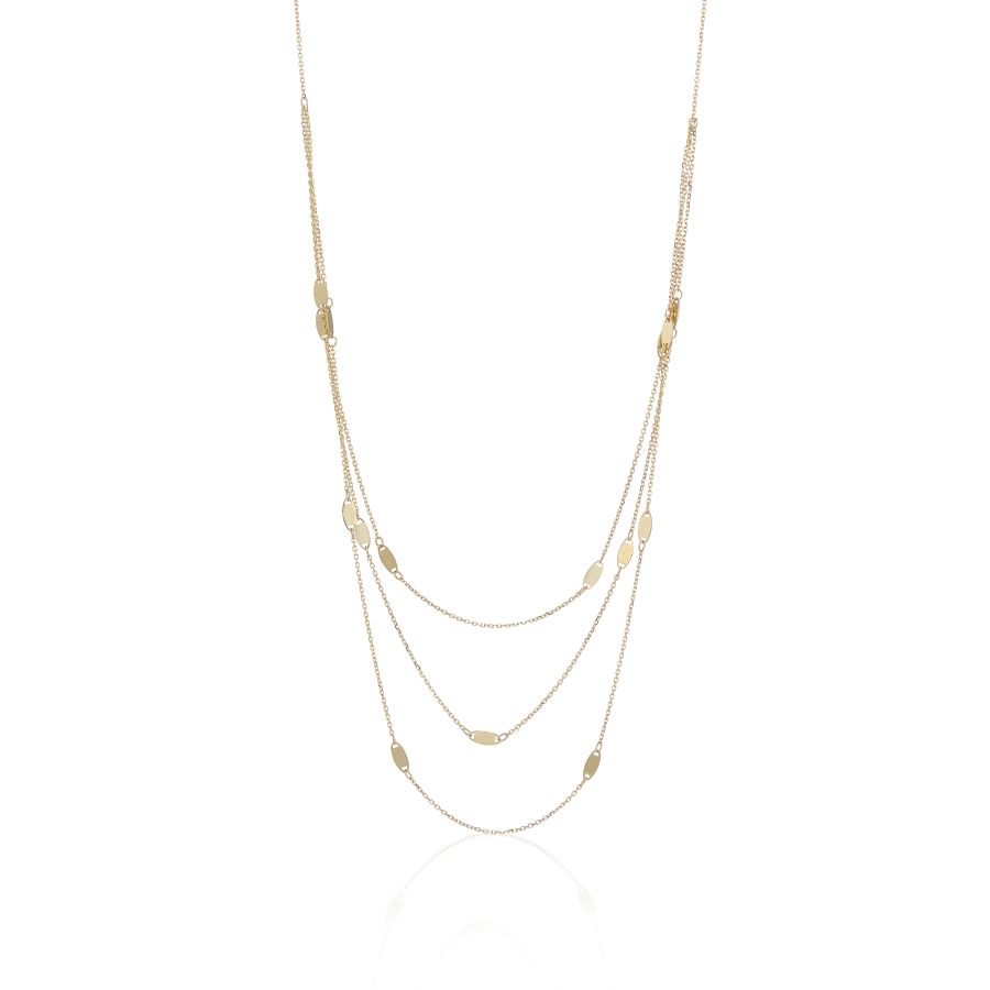 9ct Gold Triple Chain Necklace