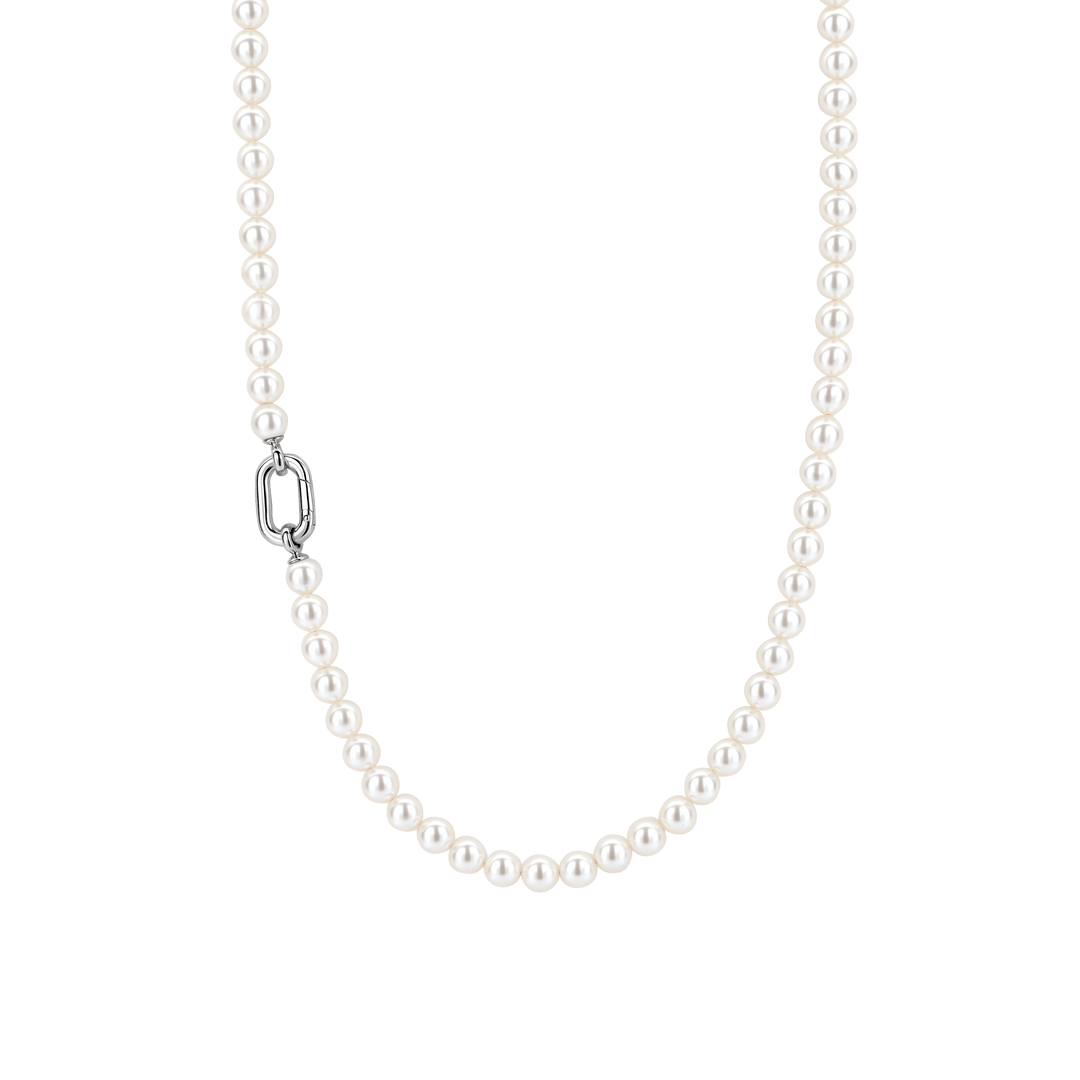 TI SENTO Sterling Silver 6mm Pearl Set Necklace