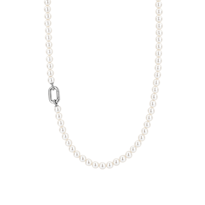 TI SENTO Sterling Silver 6mm Pearl Set Necklace