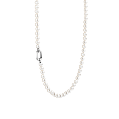TI SENTO Sterling Silver 6mm Pearl Set Necklace