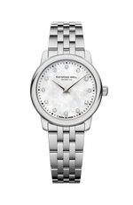 Raymond Weil Toccata Mother of Pearl Diamond Set Dial Stainless Steel Womens Quartz Watch 24mm 5024-ST-97081