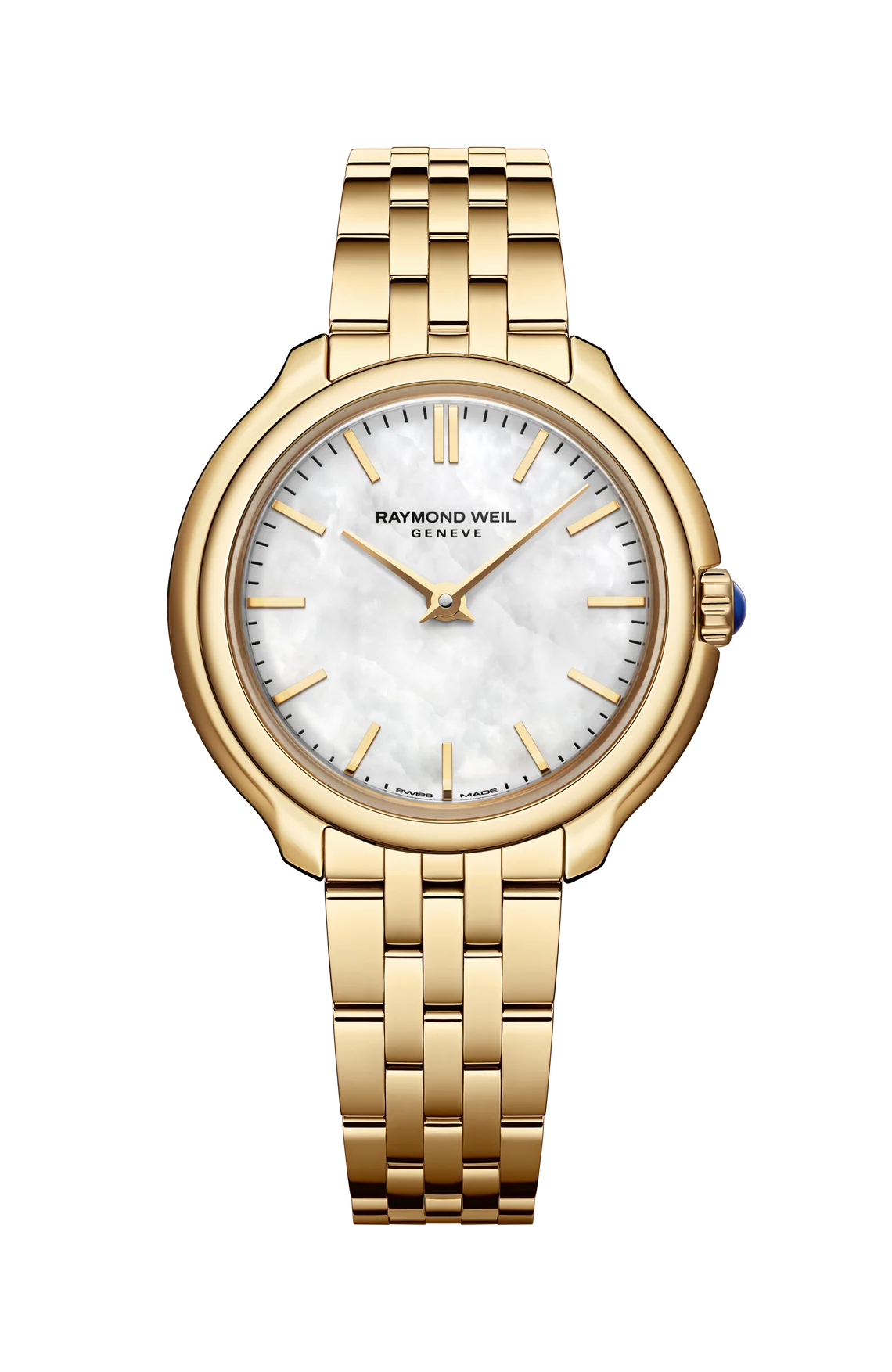 Raymond Weil Toccata Heritage Mother of Pearl Dial PVD Gold Plated Womens Quartz Watch 5250-P-97001