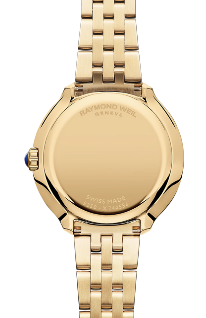 Raymond Weil Toccata Heritage Mother of Pearl Dial PVD Gold Plated Womens Quartz Watch 5250-P-97001