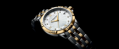 Raymond Weil Tango Mother of Pearl Diamond Set Dial Two Tone Womens Quartz Watch 5960-STP-00995