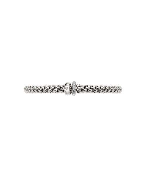 FOPE Flex'it Solo 18ct White Gold & Diamond Bracelet