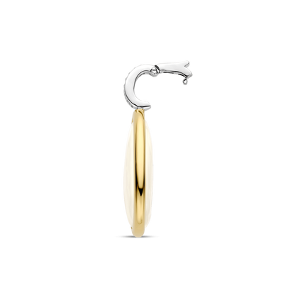 TI SENTO Sterling Silver & Gold Plated Two Tone Pebble Pendant Necklace