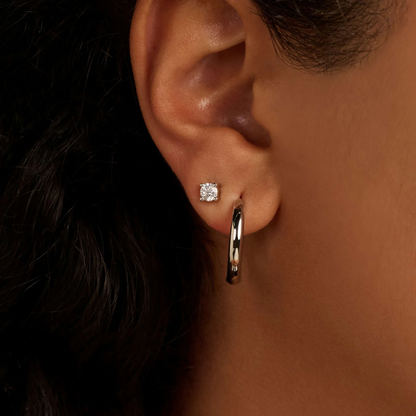 TI SENTO Sterling Silver Classic Large Hoop Earrings